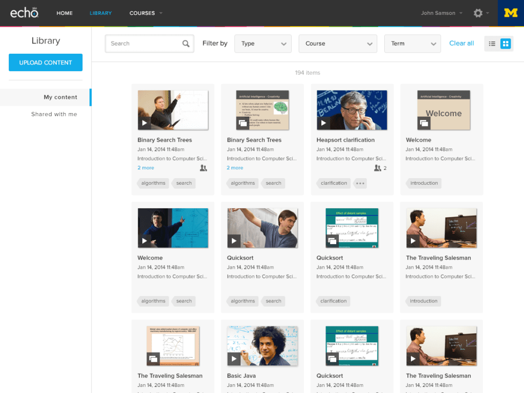 Be the Master of Your Content with Echo360 and Active Learning