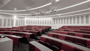 One of the 56 lecture theaters currently equipped with Echo360 lecture capture technology