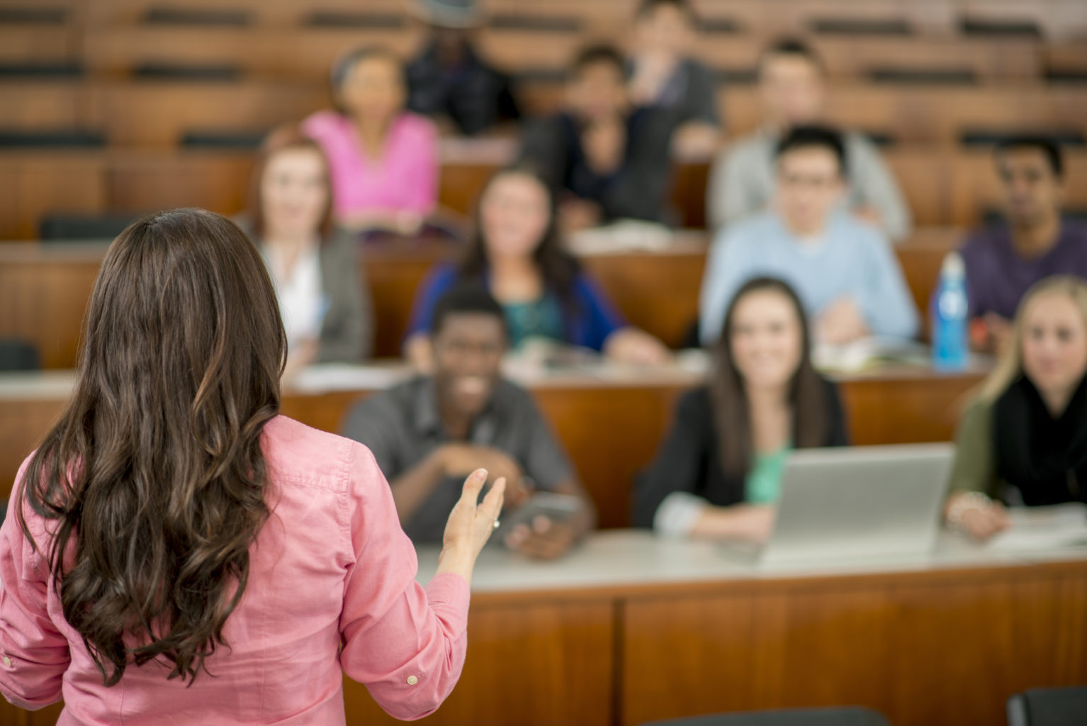 Professor Teaching a College Class