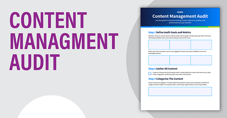 Content Management Audit Header